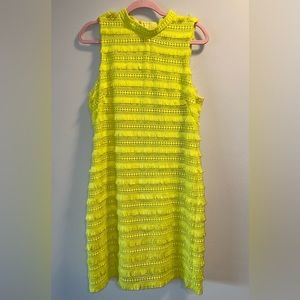 JCrew Neon Yellow Dress